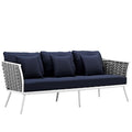 Stance Outdoor Patio Aluminum Sofa | Polyester by Modway