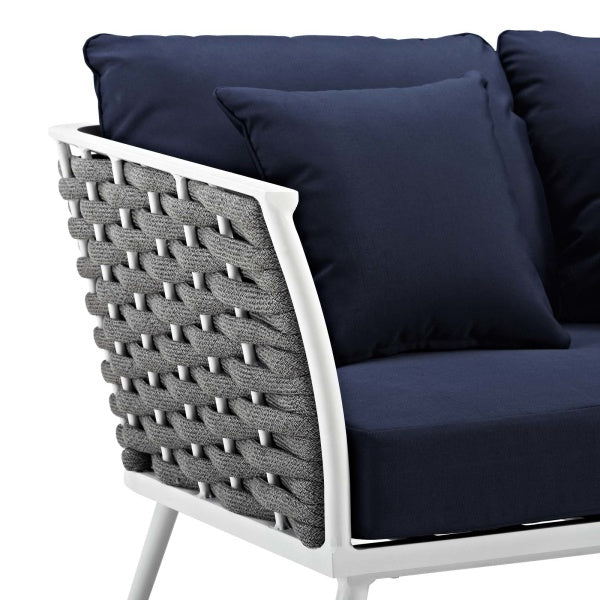 Stance Outdoor Patio Aluminum Sofa | Polyester by Modway