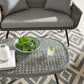 Endeavor Outdoor Patio Wicker Rattan Coffee Table Gray by Modway