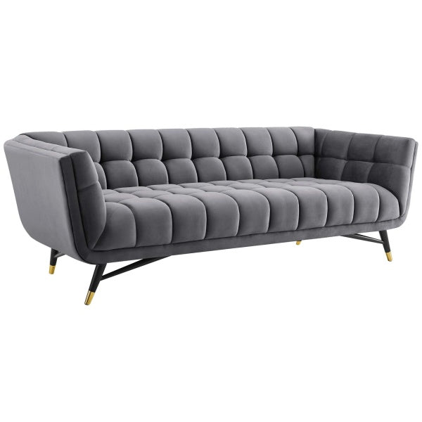 Adept Upholstered Velvet Sofa | Polyester by Modway