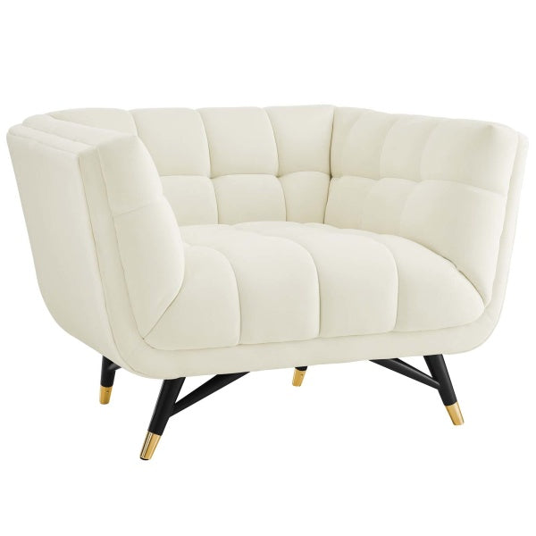 Adept Upholstered Velvet Armchair | Polyester by Modway