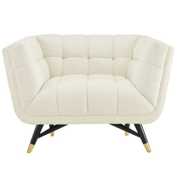 Adept Upholstered Velvet Armchair | Polyester by Modway