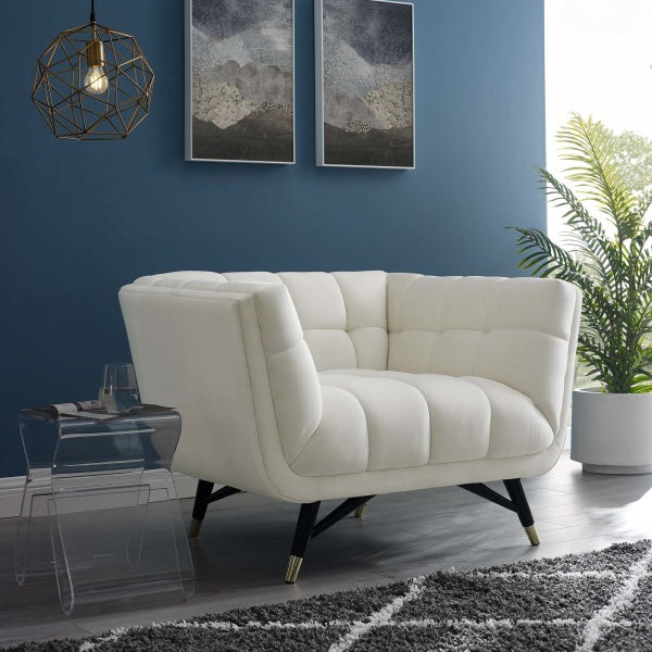 Adept Upholstered Velvet Armchair | Polyester by Modway