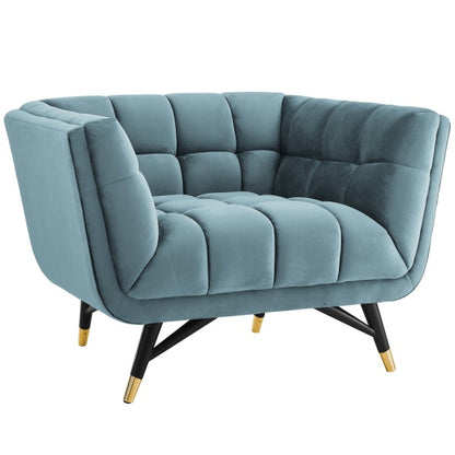 Adept Upholstered Velvet Armchair | Polyester by Modway