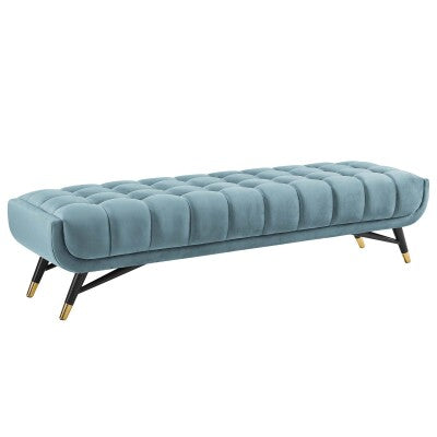 Adept Upholstered Velvet Bench | Polyester by Modway