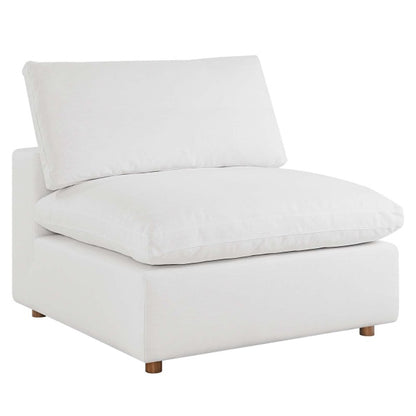 Commix Down Filled Overstuffed Armless Chair | Polyester by Modway
