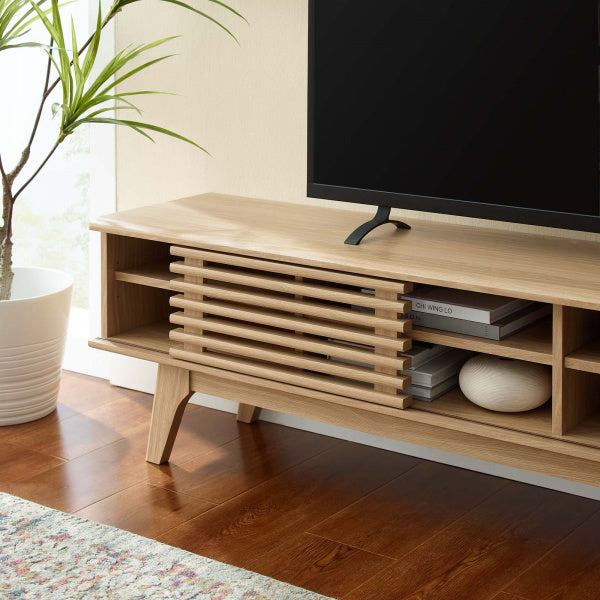 Render 70" Entertainment Center TV Stand Oak by Modway