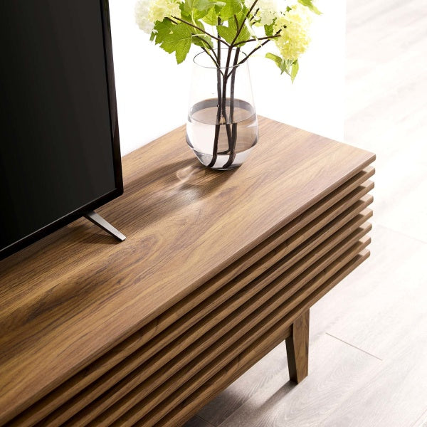 Render 71" TV Stand Walnut in Brown by Modway