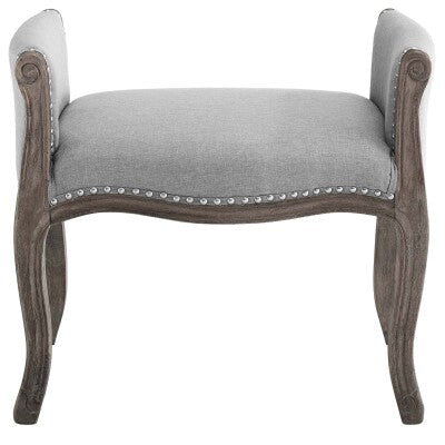 Avail Vintage French Upholstered Fabric Bench | Polyester by Modway