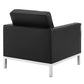 Loft Tufted Upholstered Faux Leather Armchair by Modway