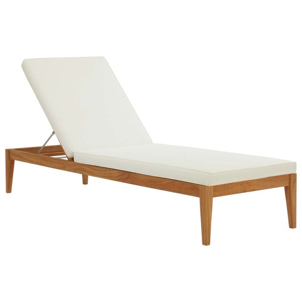 Northlake Outdoor Patio Premium Grade A Teak Wood Chaise Loung by Modway