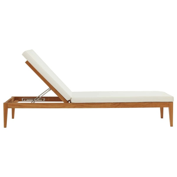 Northlake Outdoor Patio Premium Grade A Teak Wood Chaise Loung by Modway
