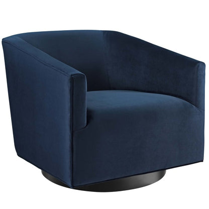 Twist Accent Lounge Performance Velvet Swivel Chair by Modway