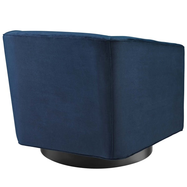 Twist Accent Lounge Performance Velvet Swivel Chair by Modway