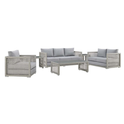 Aura 6 Piece Outdoor Patio Wicker Rattan Set by Modway