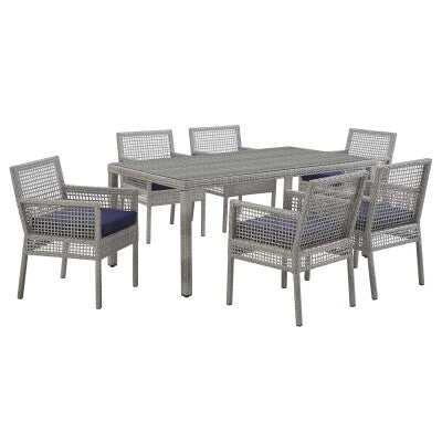 Aura 7 Piece Outdoor Patio Wicker Rattan Set by Modway