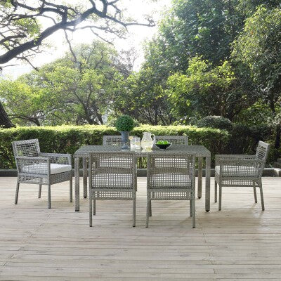 Aura 7 Piece Outdoor Patio Wicker Rattan Set by Modway