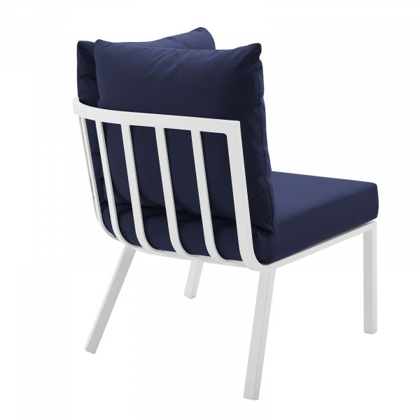 Riverside Outdoor Patio Aluminum Corner Chair by Modway