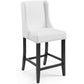 Baron Faux Leather Counter Stool White by Modway