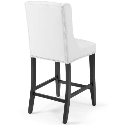 Baron Faux Leather Counter Stool White by Modway