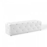 Anthem 60" Tufted Button Entryway Faux Leather Bench By Modway