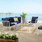 Riverside 5 Piece Outdoor Patio Aluminum Set by Modway