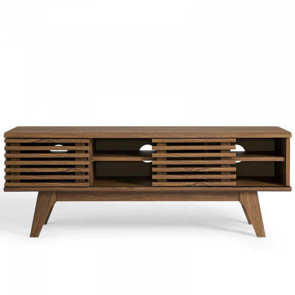 Render 46" Media Console TV Stand Walnut in Brown by Modway
