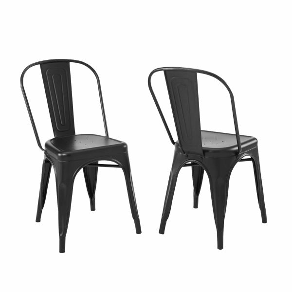 Promenade Bistro Dining Side Chair (Set of 2) Silver by Modway