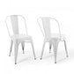 Promenade Bistro Dining Side Chair (Set of 2) Silver by Modway