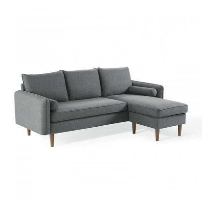 Revive Upholstered Right or Left Sectional Sofa Beige | Polyester by Modway