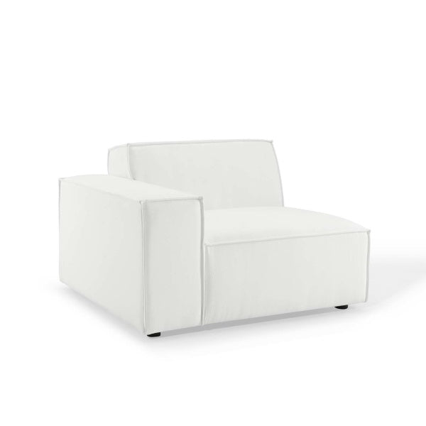 Restore Left-Arm Sectional Sofa Chair in White by Modway