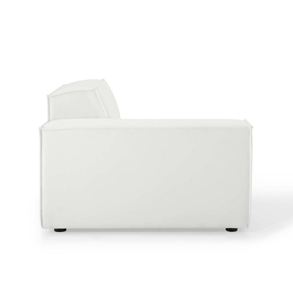 Restore Left-Arm Sectional Sofa Chair in White by Modway