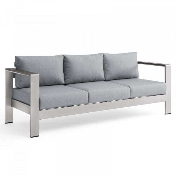 Shore Outdoor Patio Aluminum Sofa by Modway