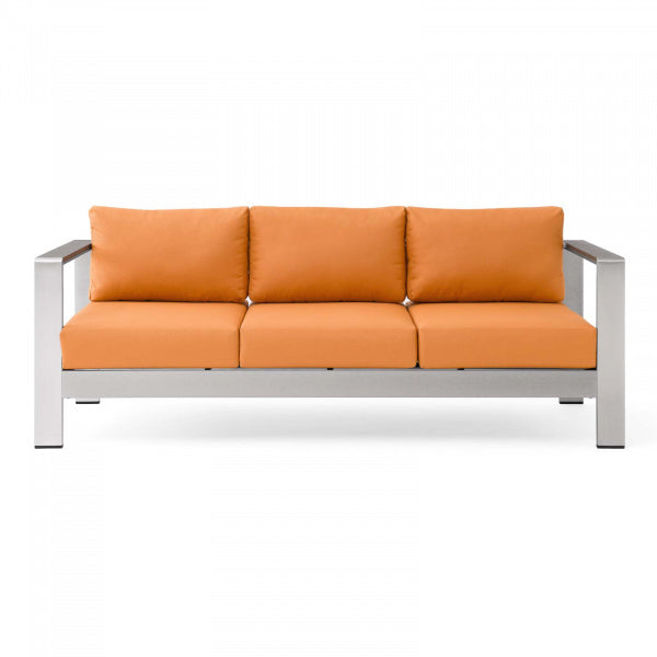 Shore Outdoor Patio Aluminum Sofa by Modway
