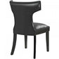 Curve Vinyl Dining Chair by Modway