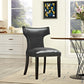 Curve Vinyl Dining Chair by Modway