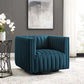 Conjure Tufted Swivel Upholstered Armchair | Polyester by Modway