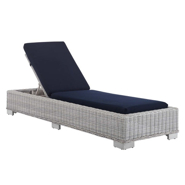 Conway Sunbrella Outdoor Patio Wicker Rattan Chaise Lounge by Modway