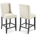 Baron Counter Stool Upholstered Fabric Set of 2 by Modway