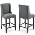 Baron Counter Stool Upholstered Fabric Set of 2 by Modway