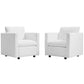 Activate Upholstered Fabric Armchair Set of 2 | Polyester by Modway