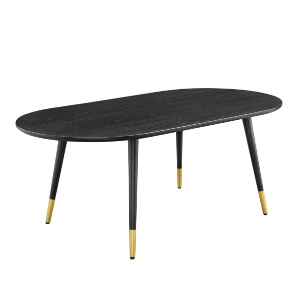 Vigor Oval Coffee Table Black by Modway