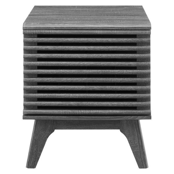 Render Vinyl Record Display Stand in Charcoal by Modway