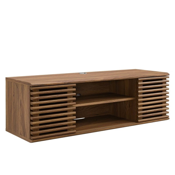 Render 46" WallMount Media Console TV Stand Walnut by Modway