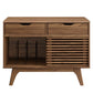 Render Vinyl Record Display Stand Walnut by Modway