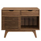 Render Vinyl Record Display Stand Walnut by Modway