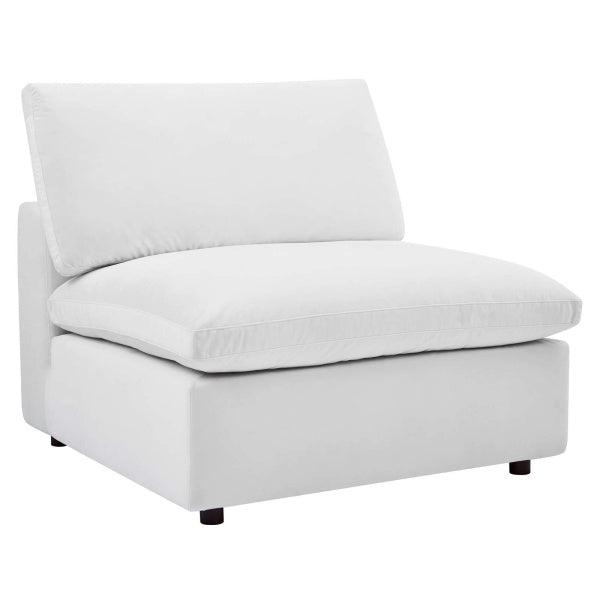 Commix Down Filled Overstuffed Performance Velvet Armless Chair by Modway