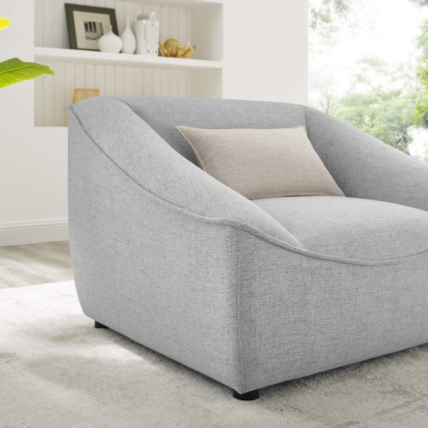 Comprise Armchair Light Gray | Polyester by Modway