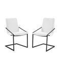 Pitch Dining Armchair Upholstered Fabric Set of 2 by Modway