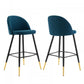 Cordial Fabric Bar Stools - Set of 2 | Polyester by Modway